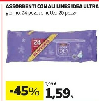 Coop Lines Idea Ultra Assorbenti Con Ali offerta