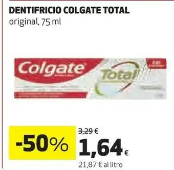 Coop Colgate Dentifricio Total offerta