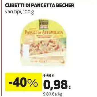 Coop Bechèr Pancetta offerta