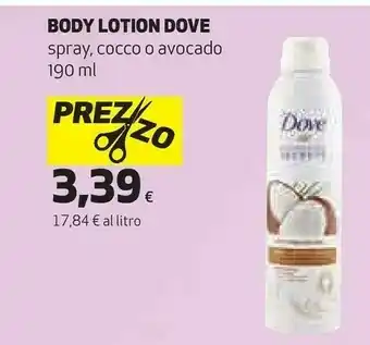 Coop Dove Body Lotion offerta