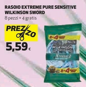 Coop Wilkinson sword Rasoio Extreme Pure Sensitive offerta