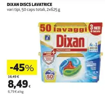 Coop Dixan Discs Lavatrice offerta