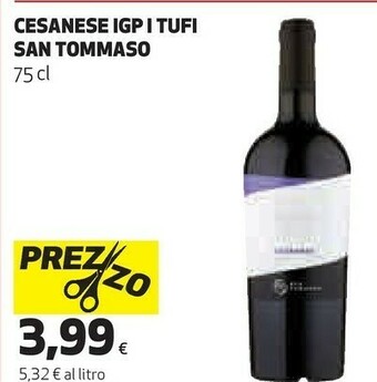 Coop San tommaso Cesanese Igp I Tufi offerta