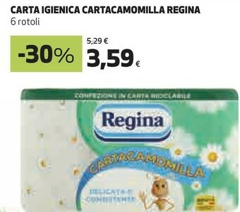 Coop Regina Carta Igienica Carta Camomilla offerta