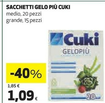 Coop Cuki Sacchetti Gelo Piu offerta
