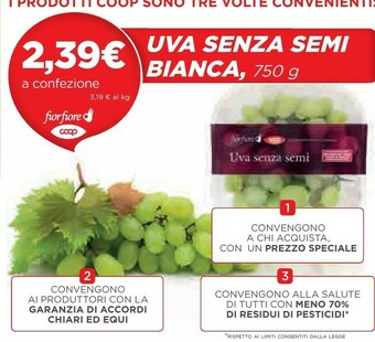 Coop Coop Fior Fiore Uva Senza Semi offerta
