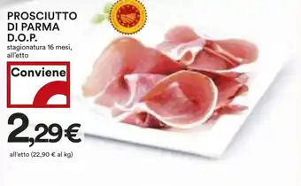 Coop PROSCIUTTO DI PARMA D.O.P. stagionatura 16 mesi offerta