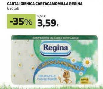 Coop Regina Carta Igienica Cartacamomilla offerta