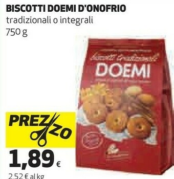 Coop D'Onofrio - Biscotti Tradizionali Doemi 750 G(ml) offerta