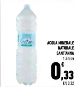 Conad City ACQUA MINERALE NATURALE SANT'ANNA 1,5 litri offerta