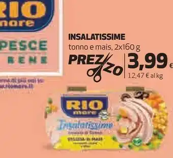 Coop Rio Mare Insalatissime Delizia Di Mais E Tonno 320 G(ml) offerta