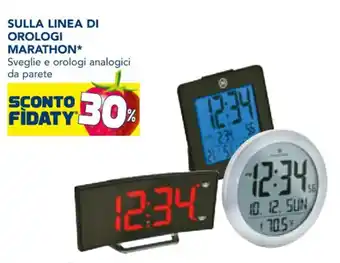 Esselunga SULLA LINEA DI OROLOGI MARATHON offerta