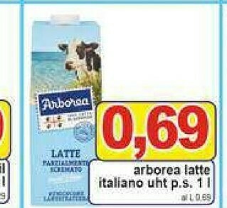 Gros Arborea Latte parzialmente scremato offerta