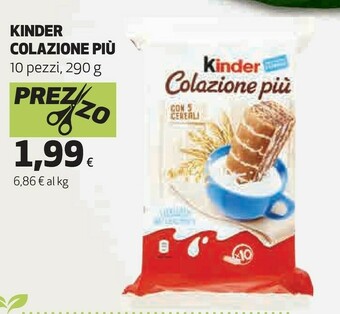 Ipercoop Kinder Colazione Più offerta