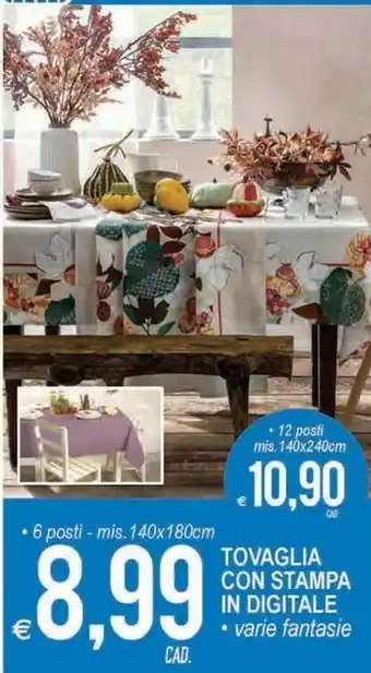 MD Discount Tovaglia Con Stampa In Digitale offerta