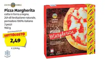 ALDI Pizza Margherita 3 pezzi 960g offerta