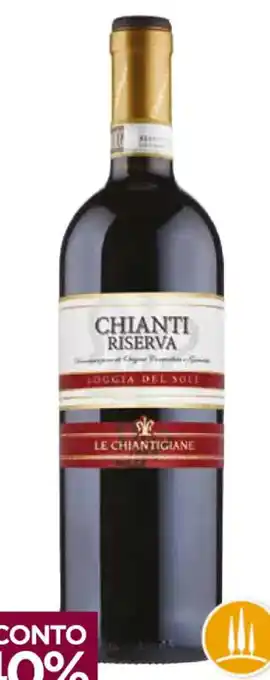 Unicoop CHIANTI RISERVA DOCG LOGGIA DEL SOLE LE CHIANTIGIANE 75 cl offerta