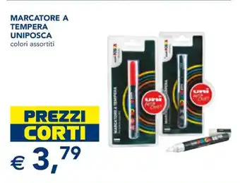Esselunga MARCATORE A TEMPERA UNIPOSCA colori assortiti offerta