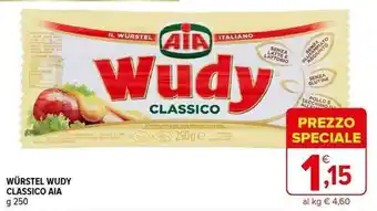Iperal WÜRSTEL WUDY CLASSICO AIA g 250 offerta