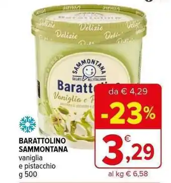 Iperal BARATTOLINO SAMMONTANA vaniglia e pistacchio g 500 offerta