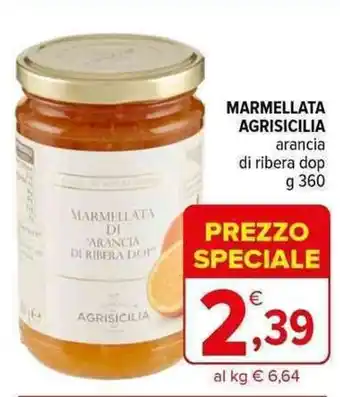 Iperal MARMELLATA AGRISICILIA arancia di ribera dop g 360 offerta