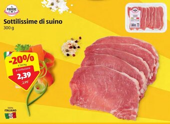 ALDI Il Podere Sottilissime di suino 300g offerta
