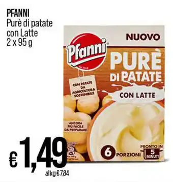 In Coop PFANNI Purè di patate con Latte 2x95g offerta