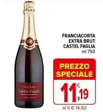 FRANCIACORTA EXTRA BRUT CASTEL FAGLIA ml 750