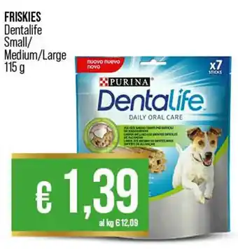 In Coop FRISKIES Dentalife Small/ Medium/Large 115 g offerta