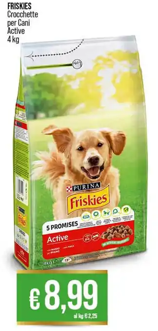 FRISKIES Crocchette per Cani Active 4 kg