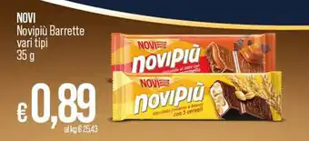 NOVI Novipiù Barrette vari tipi 35 g
