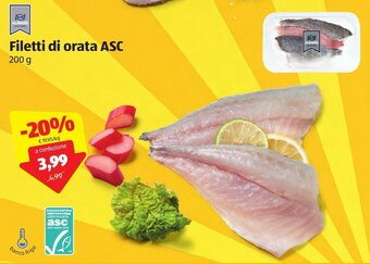 ALDI Almare Filetti di orata ASC 200g offerta