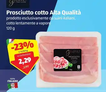 ALDI Prosciutto Cotto Alta Qualità 120g offerta