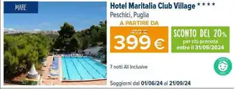 Iperal Hotel Maritalia Club Village offerta