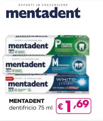 Acqua & Sapone MENTADENT dentifricio 75 ml offerta