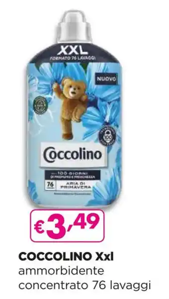 Acqua & Sapone COCCOLINO Xxl ammorbidente concentrato 76 lavaggi offerta