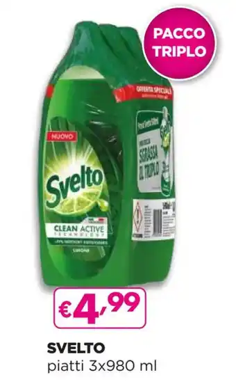 Acqua & Sapone SVELTO piatti 3x980 ml offerta