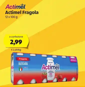 ALDI Actimel Fragola 12x100g offerta