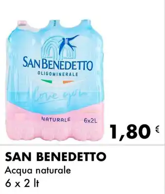 Iper Tosano SAN BENEDETTO Acqua naturale 6 x 2 It offerta