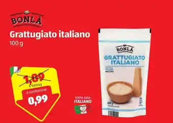 ALDI Bonlà Grattugiato italiano 100g offerta