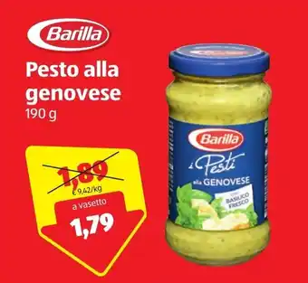 ALDI Barilla Pesto Alla Genovese 190g offerta