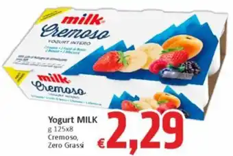 Paghi Poco Yogurt MILK g 125x8 Cremoso, Zero Grassi offerta