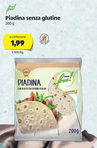 ALDI Piadina senza glutine 200g offerta
