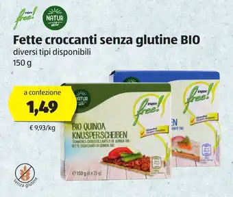 ALDI Fette croccanti senza glutine BIO 150g offerta