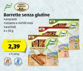 ALDI Barrette senza glutine 6x30g offerta