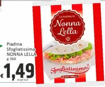 Piadina Sfogliatissima NONNA LELLA g 360
