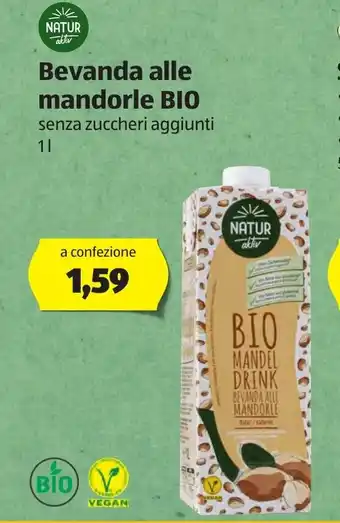 ALDI Bevanda alle mandorle BIO 1l offerta