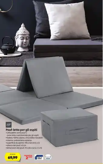 ALDI Living Style Pouf-letto per gli ospiti offerta