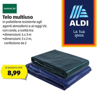 ALDI Gardenline Telo multiuso offerta