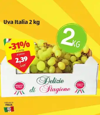 ALDI Uva Italia 2kg offerta
